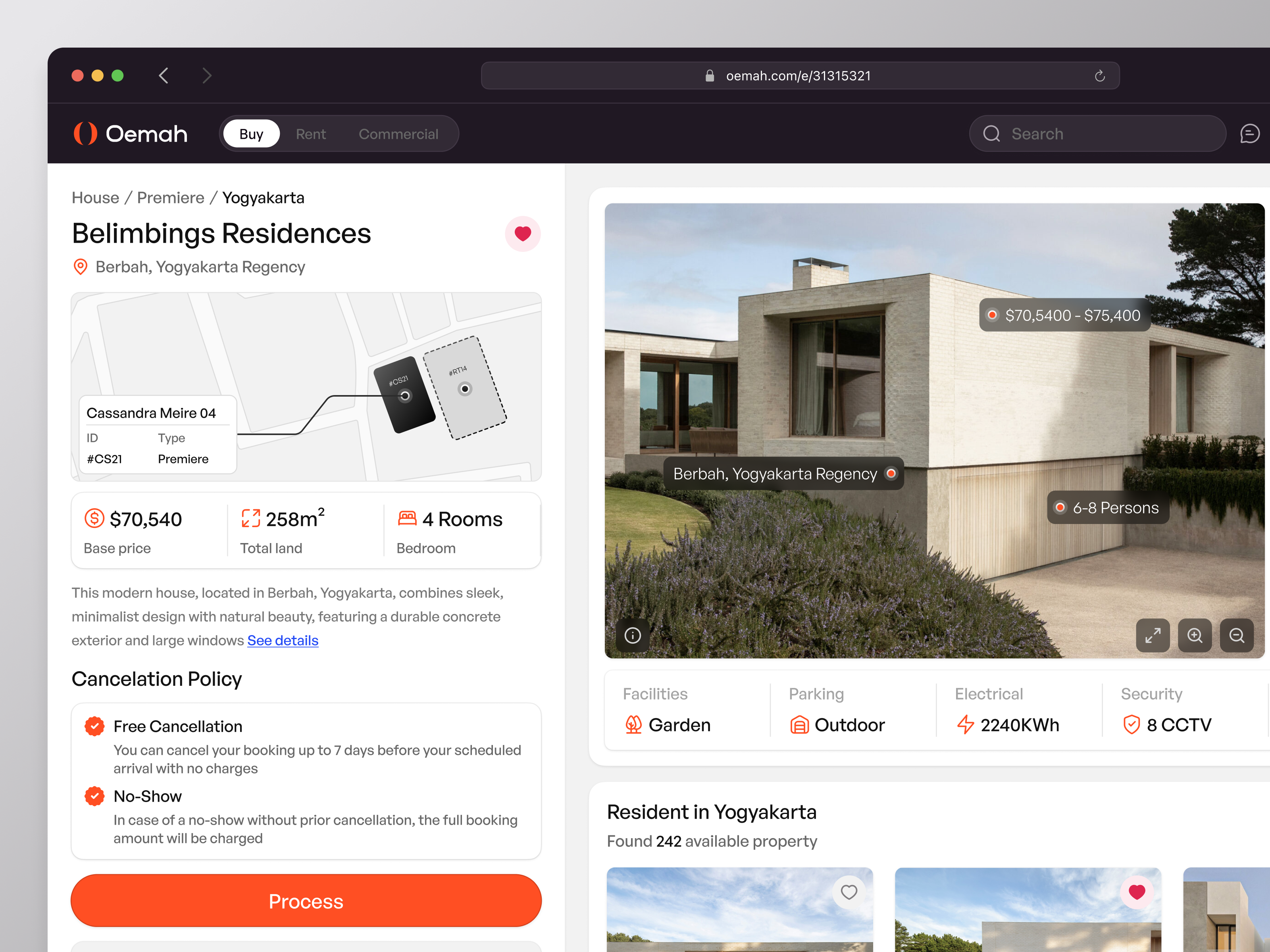 Oemah - Real Estate SaaS Dashboard cansaas clean dashboard design estate interface minimalist modern design product design property real estate real estate website saas saas design sales dashbard ui ux