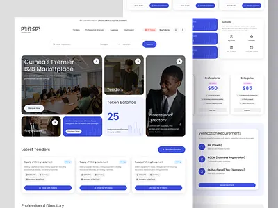 💼 Guinea Supply Intelligence – B2B Marketplace UI b2bplatform businessdesign dailyui dashboard design design landing page marketplace procurement supplychain ui uidesign ux webappdesign