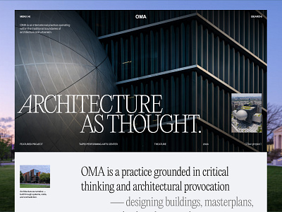 Architecture website concept architecture architecture landing page architecture website clean editorial grid serif ui ux