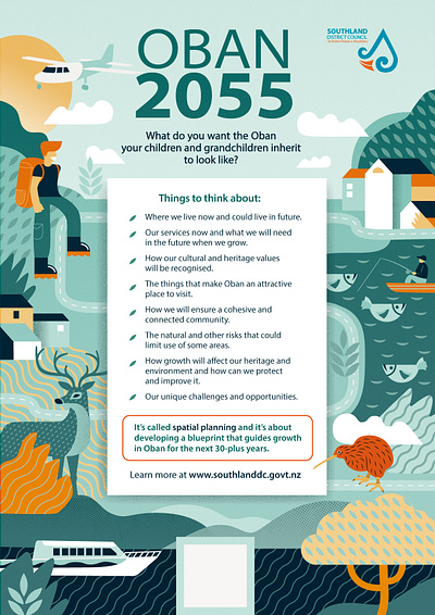 Spatial plans posters graphic design illustration poster vector