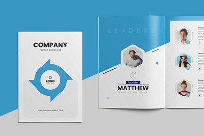 Company Profile Brochure Template a4 brochure business clean company corporate graphic design modern profile template
