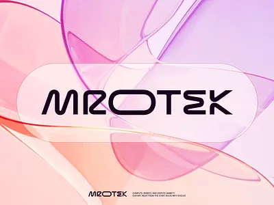 Word mark logo branding futuristic logo letter mark logo minimal logo mrotek new company name simple logo startup agency startup logo tech logo text based logo text logo typo logo typography word mark