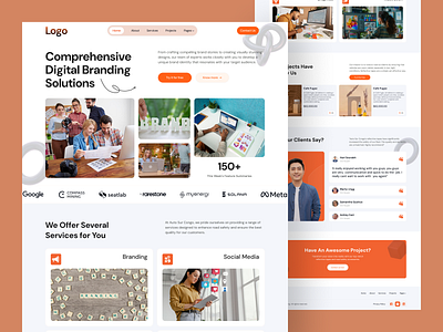 💼 Digital Branding Solutions Website agency website landing page modern design ui ux website