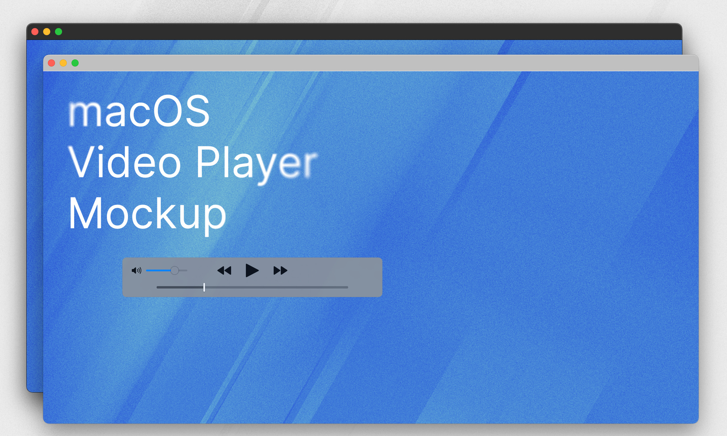 MacOS Video Player Mockup apple download imac mac macbook macos mock up mockup presentation psd template ventura video player