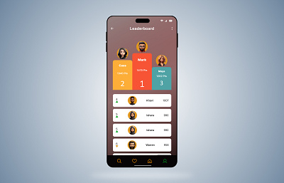 Daily UI_019: Online Gaming Leaderboard UI cleandesign dailyui dailyui015 gamification leaderboardchallenge longhornapp minimalui ui