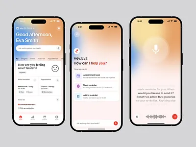 Connectome - AI Healthcare mobile app design | UI UX ai ai app design ai assistant ai chat ai chat bot ai chat bot app ai chat bot design ai healthcare mobile app ai mobile app ai product ai product app ai product design ai product ui app design healthcare healthcare app healthcare design mobile app ui ux wavespace