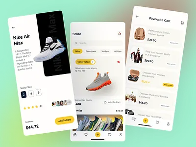 Shoes E-Commerce Mobile App Design clothing app dark theme e commerce ecommerce fashion fashion app ios jordan minimal mobile app nike online shop online story shoe delivery shoe story shoes shop shopping shopping app style