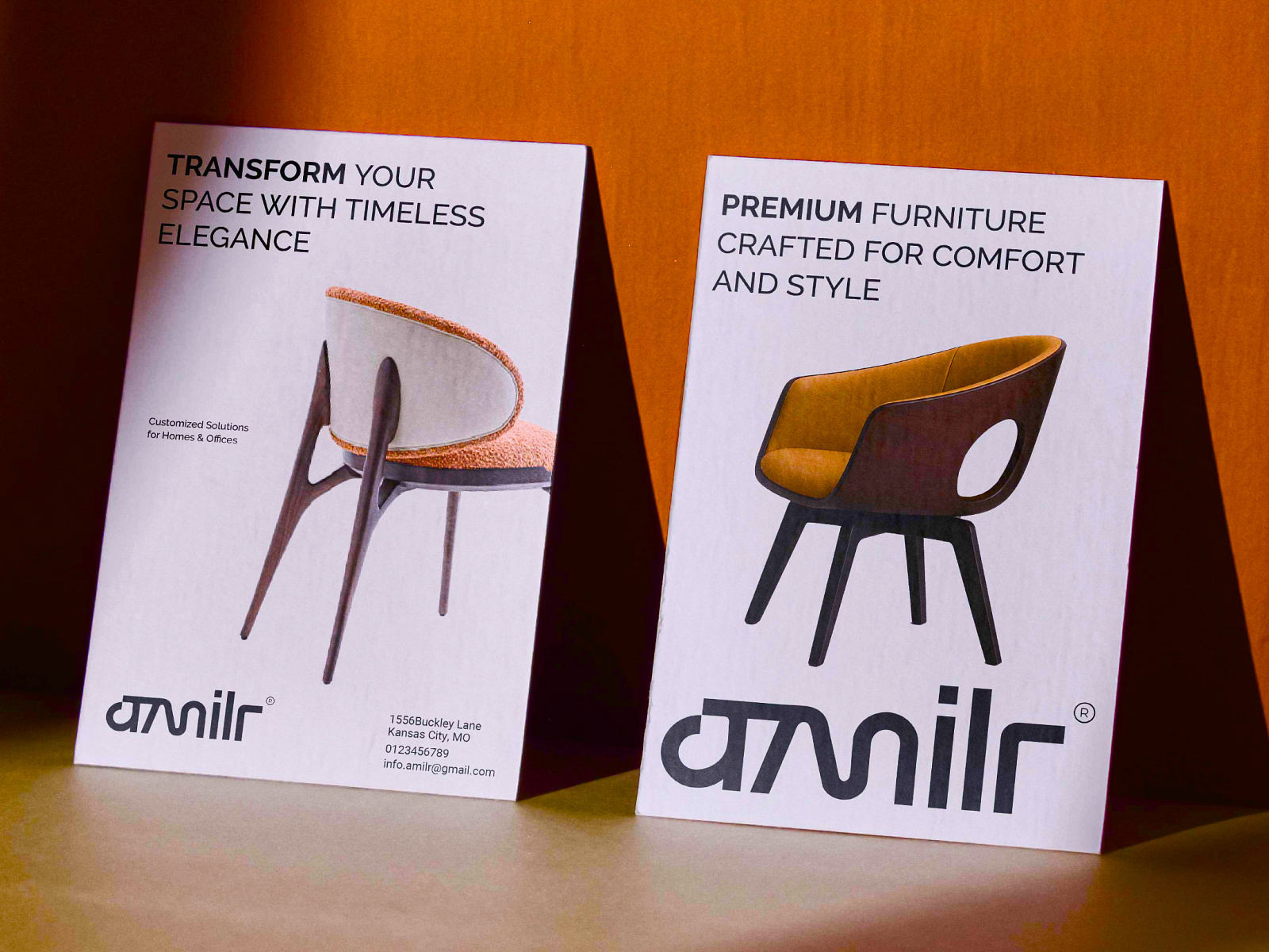 Amilar - Furniture branding Design by Vexo Lab