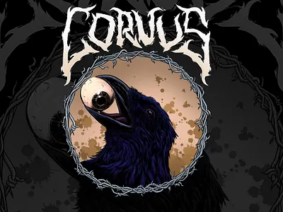 the crow illustration apparel artwork clothes clothing cover cover album cover art cover music crow design digital digital art digital illustration hardcore illustration illustration art metal poster rock