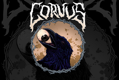 the crow illustration apparel artwork clothes clothing cover cover album cover art cover music crow design digital digital art digital illustration hardcore illustration illustration art metal poster rock
