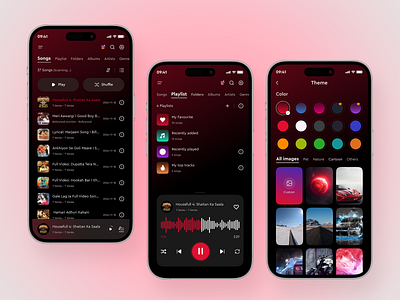 Music App - Identifying Songs amazing ui animation identify song interaction design mobile mobile app music music app music app design music player music player app playlist playlist app premium mobile app shazam spotify spotify app ui ui animation ui interaction