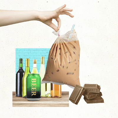 My favourite drink “teh beng” = Milk tea 2danimation animation collageanimation design graphic design illustration motion graphics