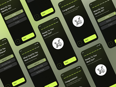 Quiz Page – Fitness Tracker Mobile App app app design calorietracker fitness fitness app fitness tracker fitnesstrackerapp health tracking ios mobile mobile app tracker ui ux uxuidesign workoutapp