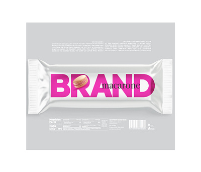 BRANDEX Macarone – Modern Minimalist Snack Packaging Design digital packaging concept