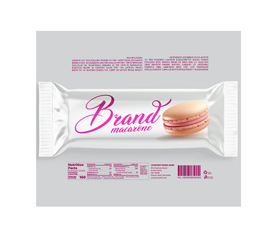 BRANDEX Macarone – Elegant White & Pink Macaron Packaging Design chic dessert branding