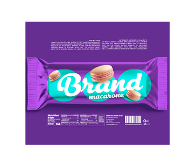 BRANDEX Macarone – Neon Pop Edition Snack Bar Packaging Design vivid color packaging