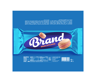 BRANDEX Macarone – Electric Blue Delight Packaging Concept dynamic packaging design