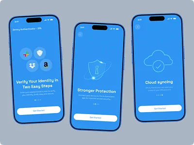 Onboarding Screen - Authenticator Mobile App - 2FA 2 factor 2 step verification 2fa administration authentication method authenticator app code input light mode login minimal mobile app mobileappdesign modal dialog multi factor authentication product design qr code saas security securityapp ui design