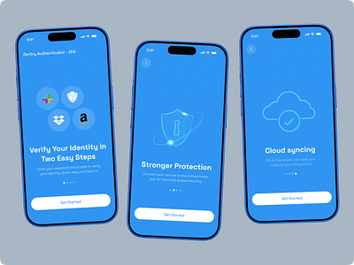 Onboarding Screen - Authenticator Mobile App - 2FA 2 factor 2 step verification 2fa administration authentication method authenticator app code input light mode login minimal mobile app mobileappdesign modal dialog multi factor authentication product design qr code saas security securityapp ui design