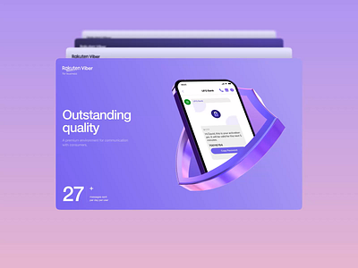 Viber for Business – UI Design for Enterprise Messaging 3d animation b2b design design system enterprise landing page ui ui design user interface ux web web design website website design