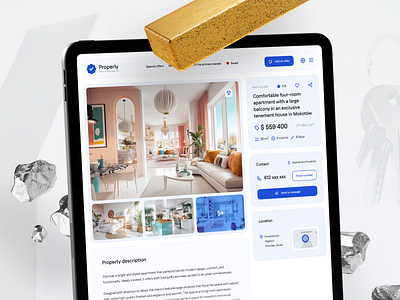 Rental website. Product page interface property propoert app real estate app real estate website rental rental app ui ui design ux ux design web design webdesign