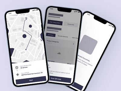 Food Delivery App Wireframe app branding carpooling design mobile app mobile app ui ui ui design wireframes