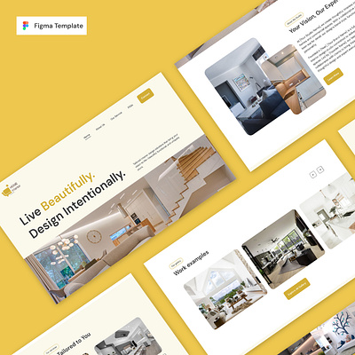 Home Interior Website Template – Figma figma home interior template ui ux