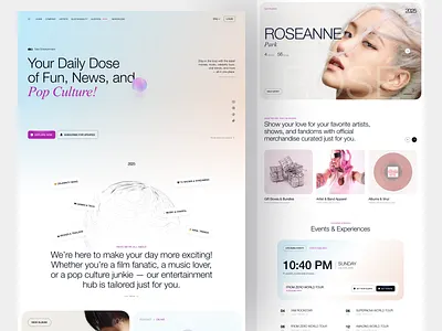 The Platform for Entertainment Talents 10am artist company profile entertaiment website entertain fariz landing page singer website sings website