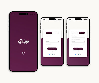 Splash/Authentication Screen UI app design authentication authentication flow figma graphic design onboarding splash ui uiux user interface