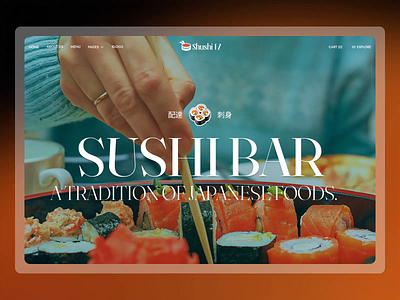 Shushi FZ - Japanese Bar & Restaurant Landing Page digital restaurant figma design food website template japanese restaurant design landing page minimal design restaurant branding restaurant uiux restaurant website design sushi bar website template design uiux design webflow webflow design webflow experts webflow restaurant template webflow template website concept website themes