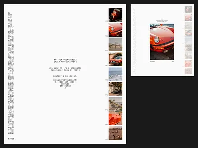 Photographer Portfolio / Personal Website design framer grid layout personal website photographer portfolio typography ui web design website