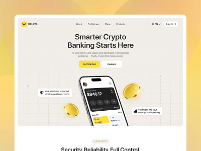 Crypto Design | Landing Page Design | Banking App | UX UI app design app landing page app website banking banking app banking design banking landing page crypto crypto app crypto design crypto landing page fintech fintech app fintech design fintech landing page landing page landing page design product design ui ux web design