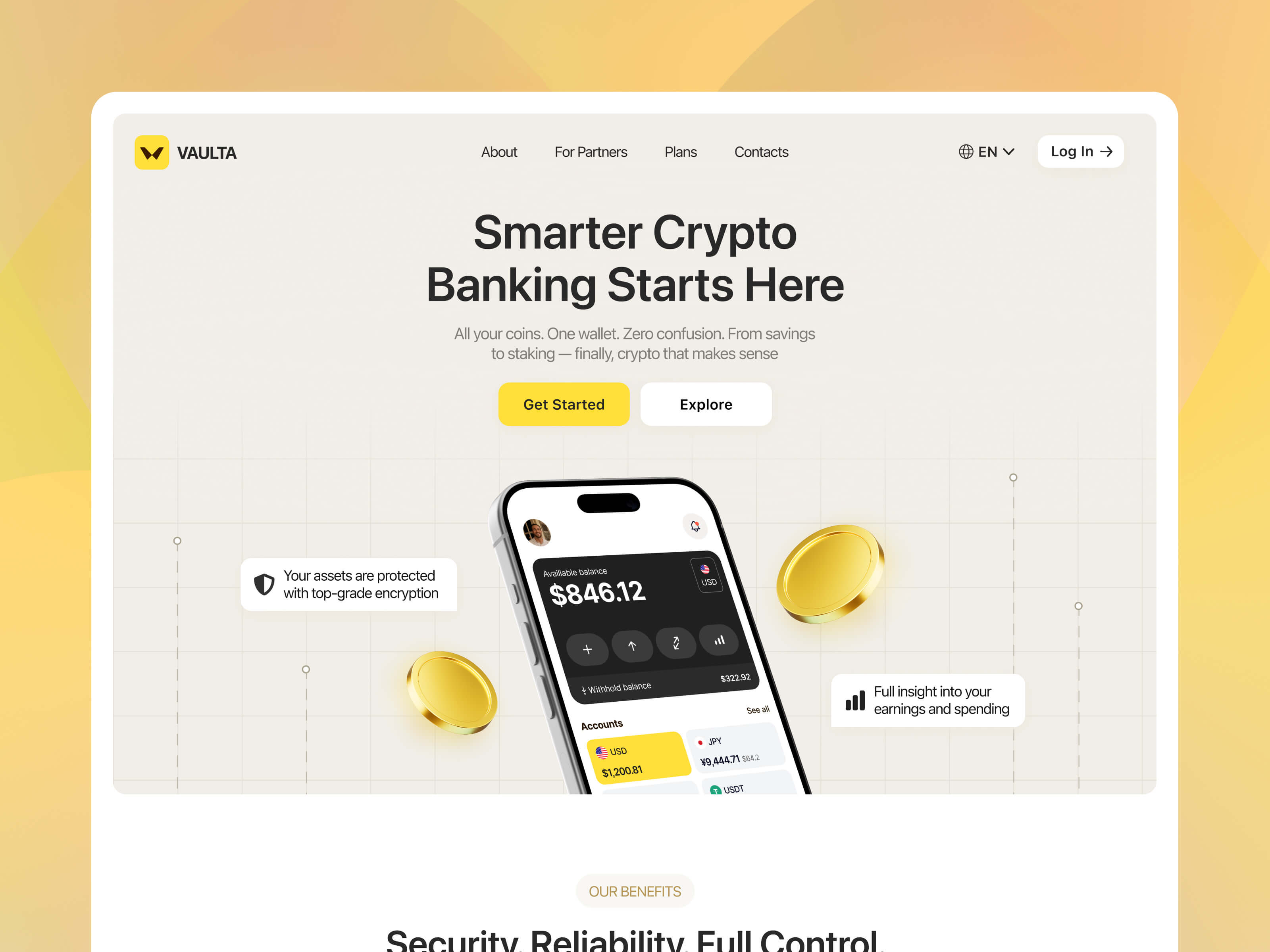 Example of Landing Page Design & Development