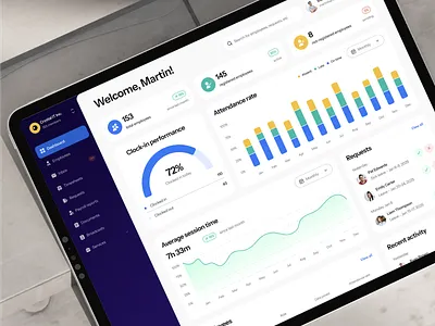 HR Management Web App Design branding career company design hr job management redesign track ui ux web website