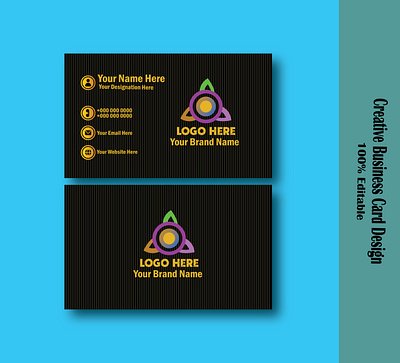 Creative Professional Business Card branding business business card card creative customizable design editable graphic design illustration logo modern design name card personal card print ready design professional unique design vector visiting card