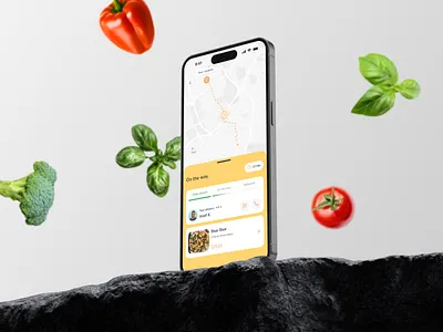 Vegetarian Food Delivery - Mobile App app application clean delivery drumncode food mobile mobile app mobile design responsive ui web development