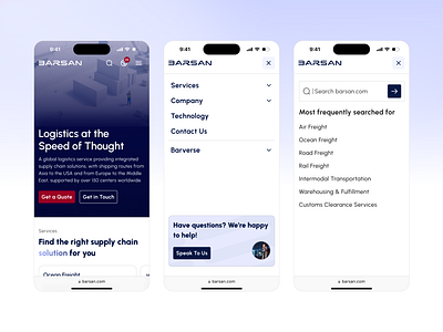 Safari - Responsive View ⚡️ design logistics logistics menu logistics ui menu mobile menu navigation responsive responsive design safari safari ui ui ui design ui menu uidesign ux