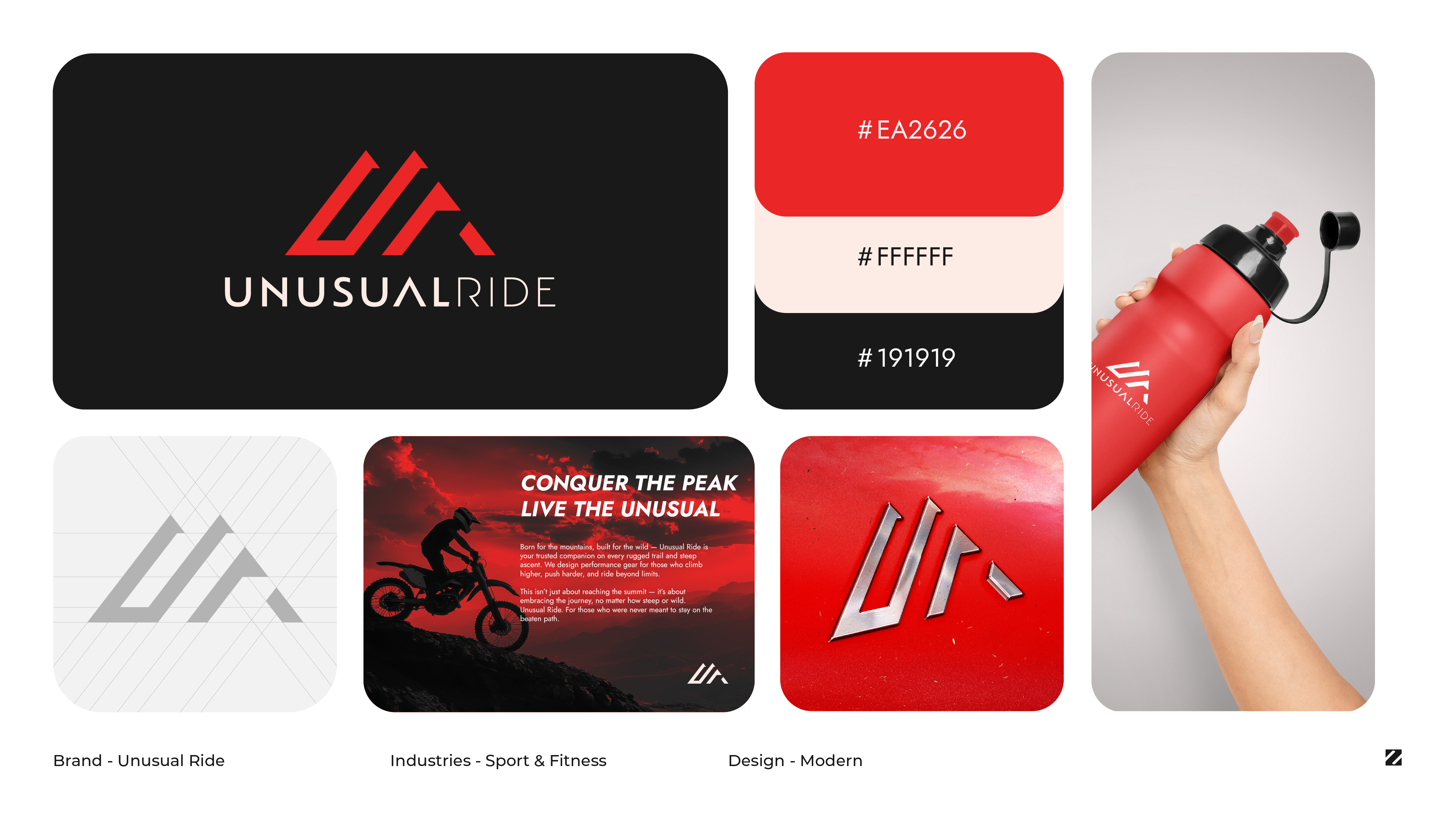 Unusual Ride – Brand Identity Design brand board branding logo sport logo