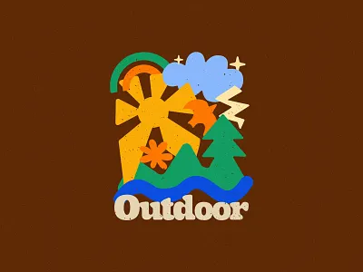 Outdoor Vibes adventure apparel design badge logo branding design logo logodesign minimal outdoor outdoor design t shirt design vector