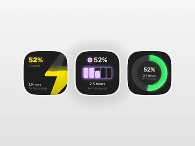 Battery UI Creative battery battery ui bento creative