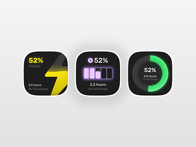 Battery UI Creative battery battery ui bento creative
