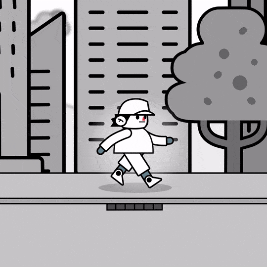 WRJS inspired by deekay motion animation character study graphic design motion design motion graphics vector