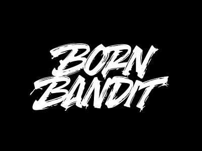 Born Bandit calligraphy font lettering logo logotype typography vector