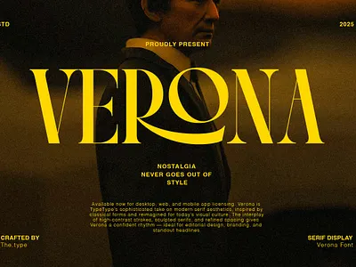 VERONA - Vintage Classic Serif canva classic classy clean display fancy fashion font groovy luxury magazine retro serif style stylish trend trendy typeface vintage