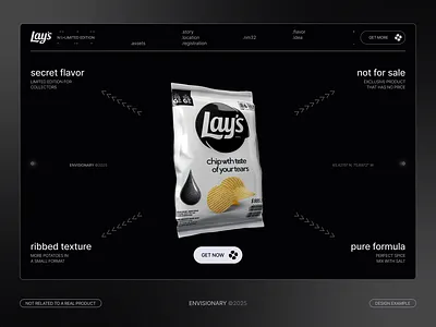 Landing page for a limited-edition chip series ✦ Lay’s