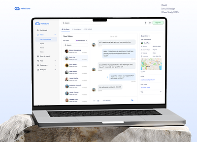 AI Customer Support Chatbot SaaS Product | HelloZuno ai customer support ai saas chatbot ai service customer service customer support design figma illustration saas saas design saas product design ui ui design user centric user experience uxui
