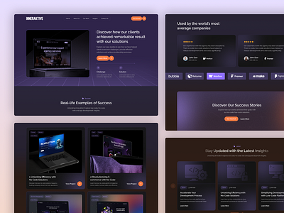 Agency Website agency agency design agency web agency website case study case study design creative agency dark agency landing page modern web no code portfolio web design web ui webflow website