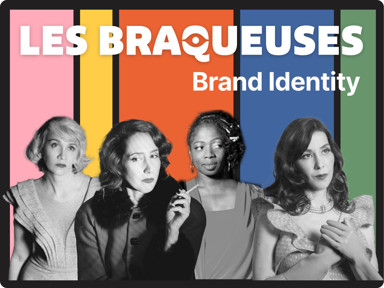Les Braqueuses — Brand Identity Design brand identity branding logo social media template ulule