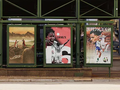 Football Posters agency banner bold design branding design football football design graphic design illustrator modern design photoshop poster poster design soccer social media post sports design