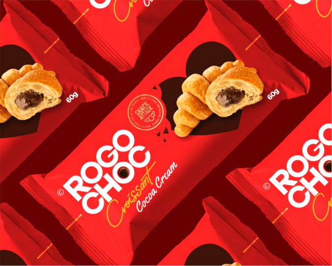 ROGOCHOCK brand design brandpackage brandstrategy croissant logo design